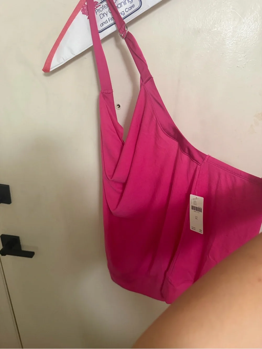 Maeve cowl neck halter top pink XL NWT Anthropologie